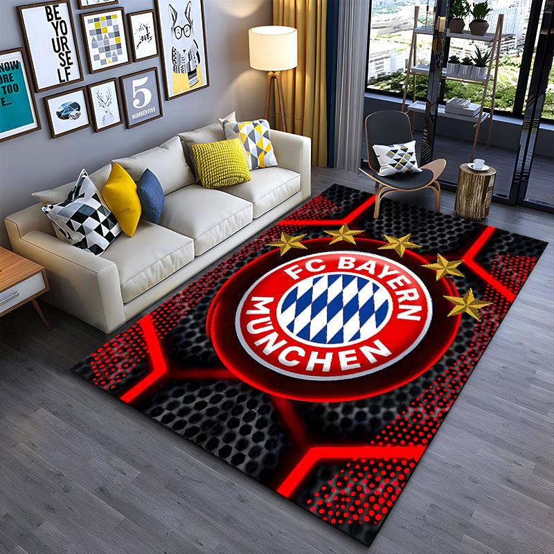 FC Bayern Munich Logo Carpet Suitable As a Non-slip Mat for the Living Room or Bedroom Sofa