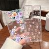 Luxury Flower Pattern Phone Case For Samsung Galaxy S26 S25 S24 S23 Ultra S22 Plus S24 S21 FE S25Edge Transparent TPU Soft Cover
