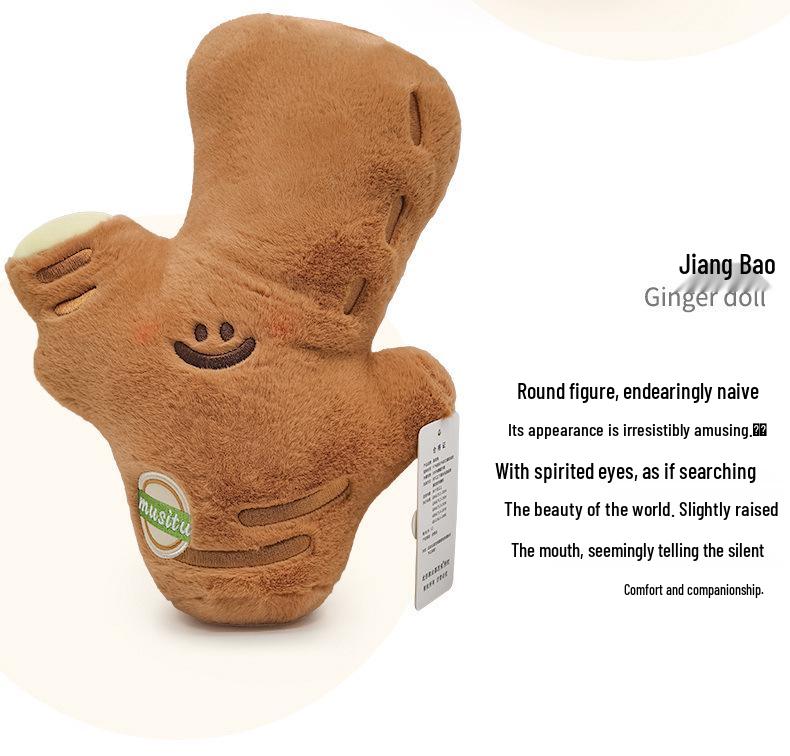 Funny Garlic Scallion Ginger Vegetable Plush Doll - Cute Wedding Toss Gift for Her