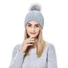 Women's Fashion Protection Hair Silky Stretch Color T-knit Hat Loose Warm Woolen Hat
