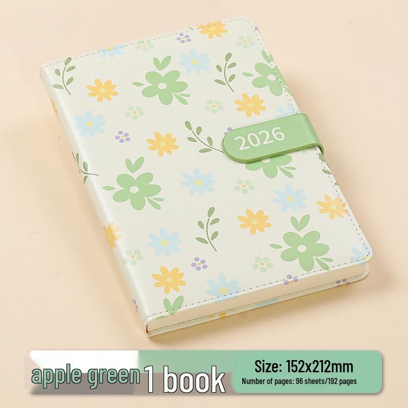 2026 Floral Agenda: Daily Planner & Weekly Calendar Notebook for Time Management Efficiency