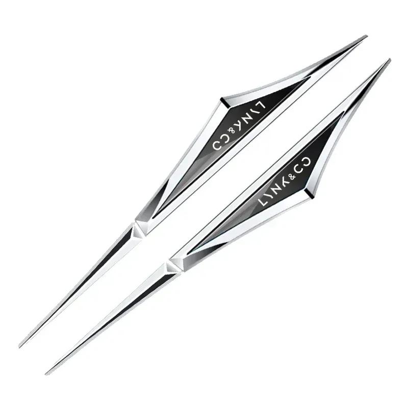 2 pezzi adesivi auto 3D in lega accessori auto accessorio per LYNK&CO 01 02 03 05 06