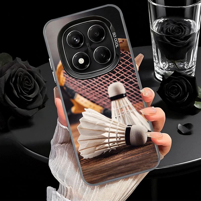 Badminton Sport Shockproof Phone Case for Xiaomi Redmi Note 15 14 13 12 Pro Plus 11 11S 11T 5G Cover Anti Fall Fundas