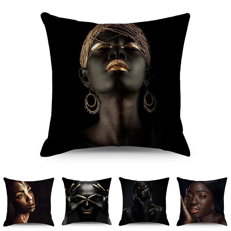 Writing A Notebook Unisex Black African Linen Printed Pillowcase Home Living Room Sofa Bedside Car Pillowcase