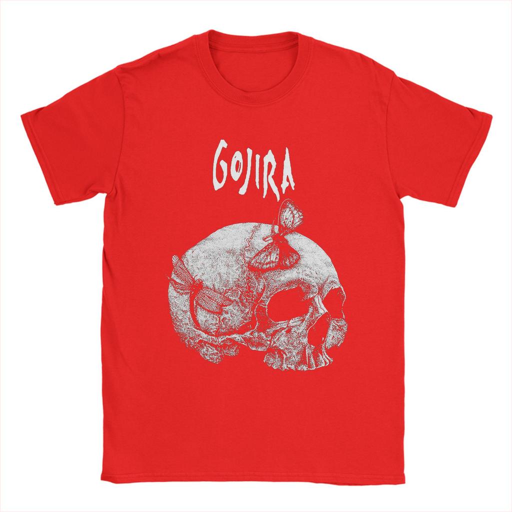 Gojiraed T Shirts for Men Cotton Vintage T-Shirts Round Collar  Tees Short Sleeve Clothes Plus Size