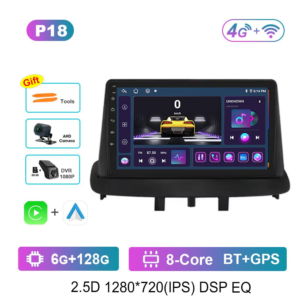 9'' for Renault Megane 3 Fluence Samsung SM3 2010 - 2014 Android OS Car Radio Multimedia Video Player 4G GPS Navi WiFi HD Screen