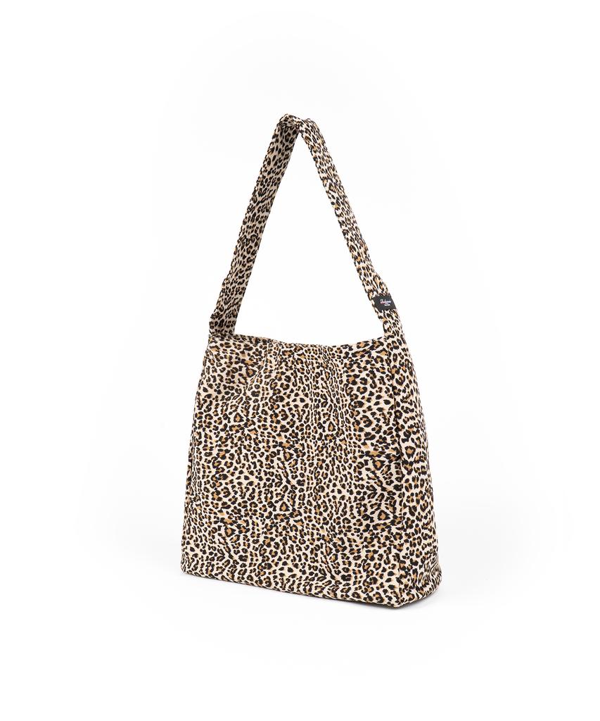 Roidesrois Leopard Flat Hobo Shopper Bag (Beige)