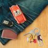 Car Detachable Leather Stainless Steel Buckle Keychain with 2 2 [uxcell] Keychain, Keychain, Rings, Men's & Women's (Black, Pack)