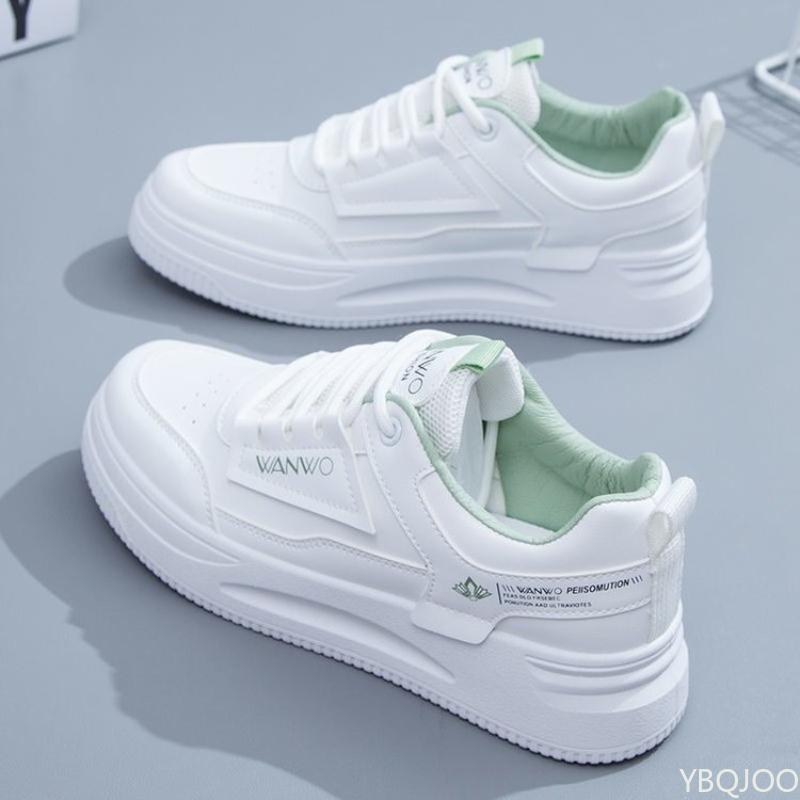 Ladies Casual Fresh Sneakers Trendy Outdoor Running Shoe Versatile Lace Up White Shoes Fashion Comfortable Women's Shoes Mujer