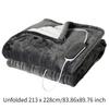 Electric Throw Blanket 9 Levels Intelligent Timing Soft Heated Cape Flannel Heated Blanket for Home Travel Couch Bedroom Office
