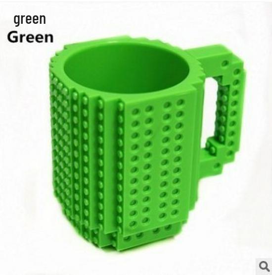 Creative DIY Building Block Coffee Mug - Fun, Assembled Decompression Water Cup 301-400ml