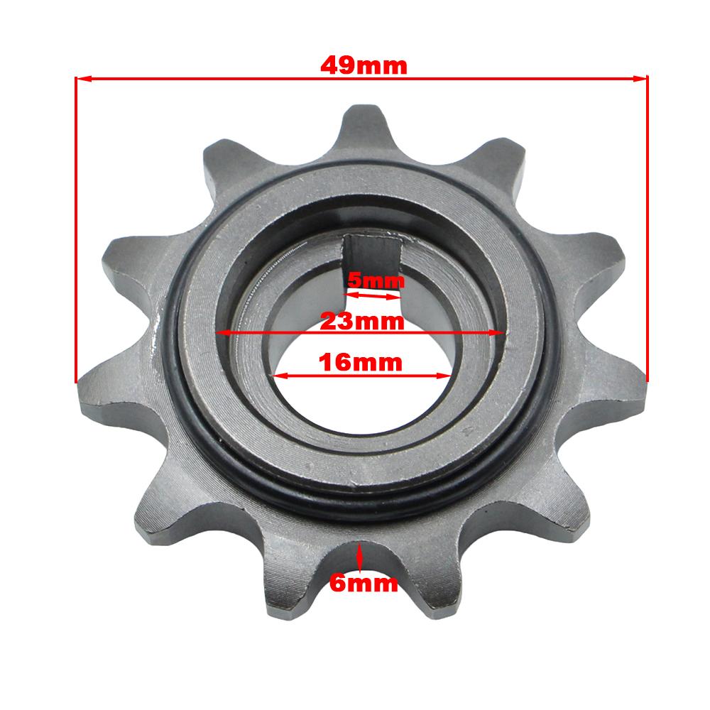 Motorcycle 420 Chain 11 Teeth 16mm Front Sprocket Gear For Tuttio Soleil 01 Electric Dirt Pit Bike Motocross E-bike Motor Parts