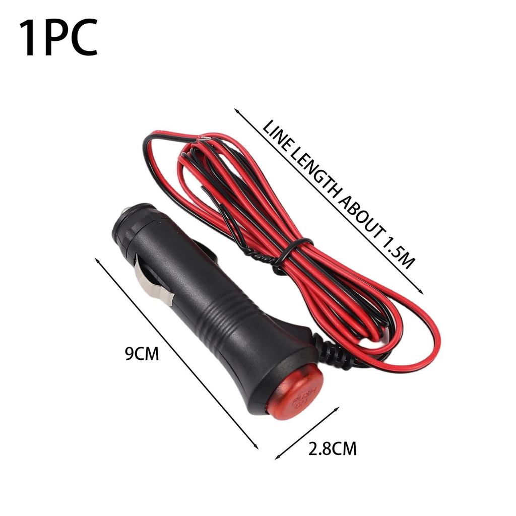 Car Cigarette Lighter Socket Charger Power Adapter Universal 12-24V Car Cigarette Lighter Motorcycle Power Plug Adapter Switch