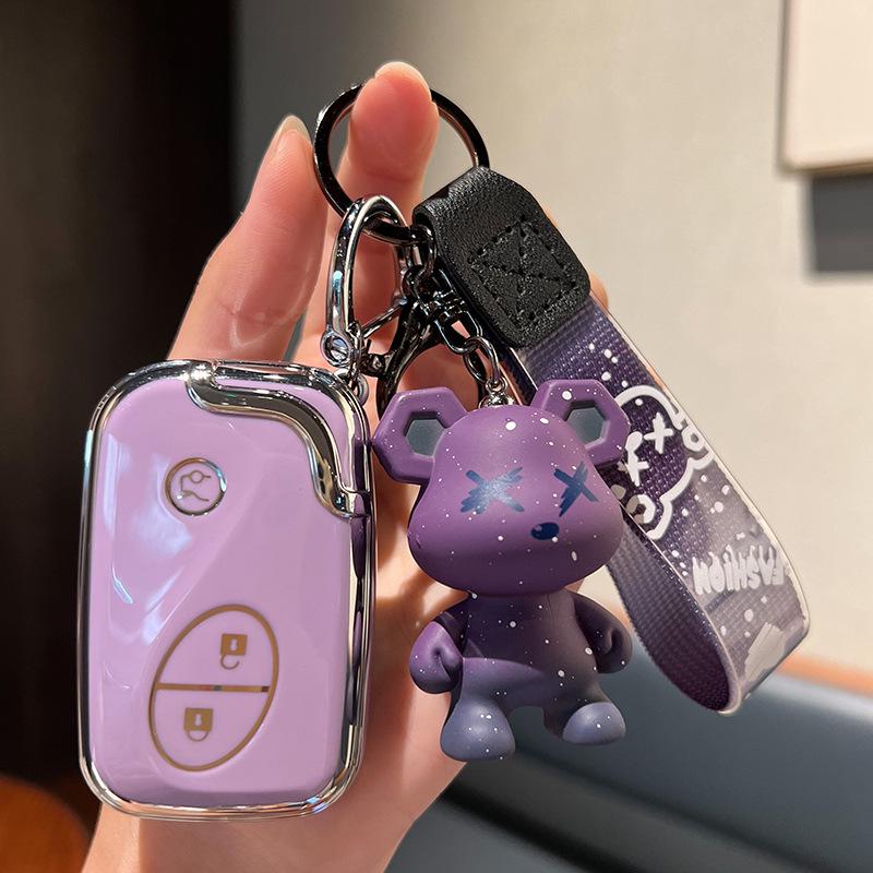 Lexus Key Case for UX260H, ES200, RX, NX, LX - Women's Car Key Bag Shell & Buckle