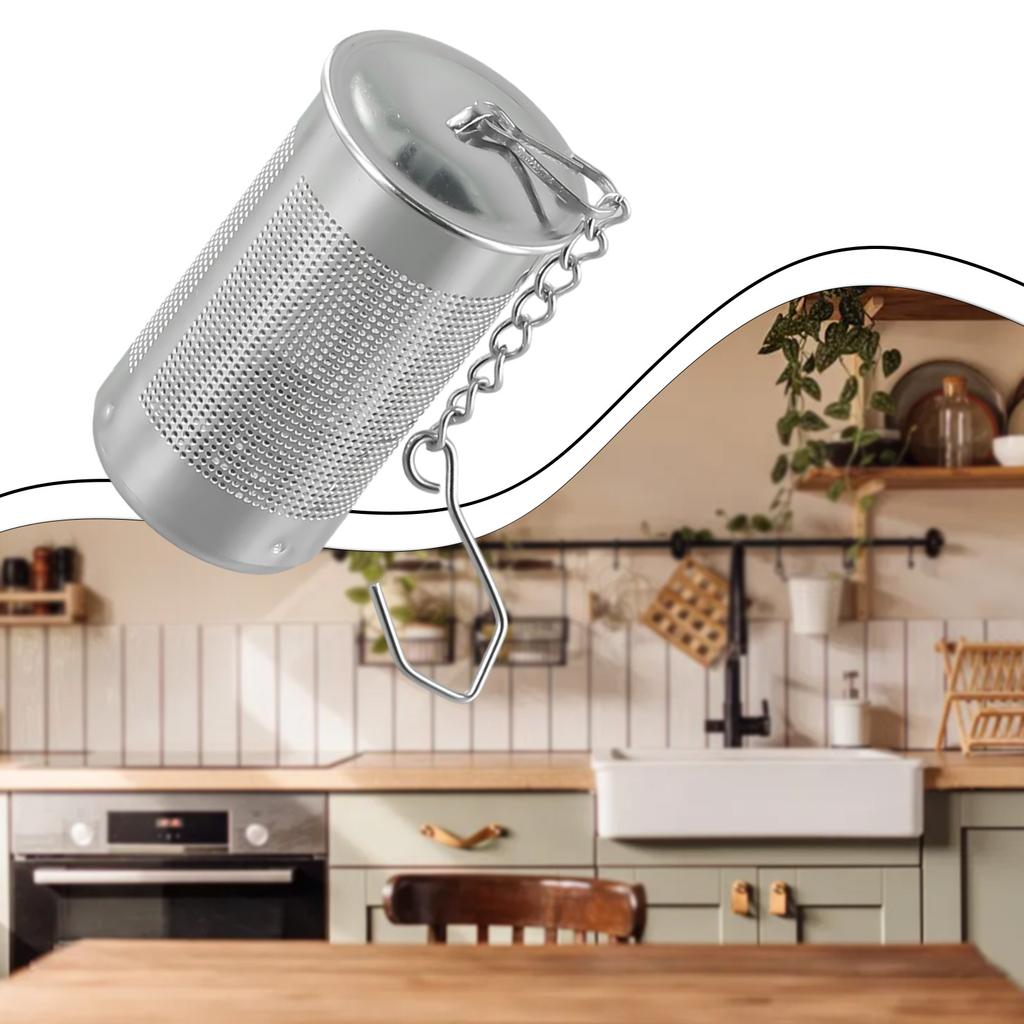Stainless Steel Tea Ball Strainer Filter Infuser with Hook for Loose Leaf Tea