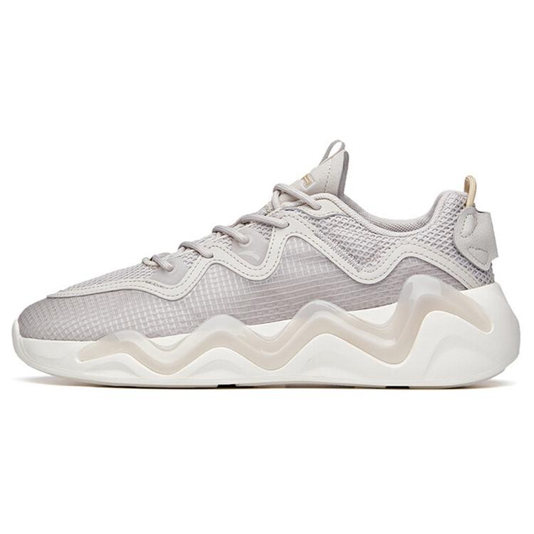 

New Anta Life Collection Shock Absorbers Slip Resistant, Abrasion Resistant, Breathable Low Top Casual Shoes Men s Gray 112128841-2 40