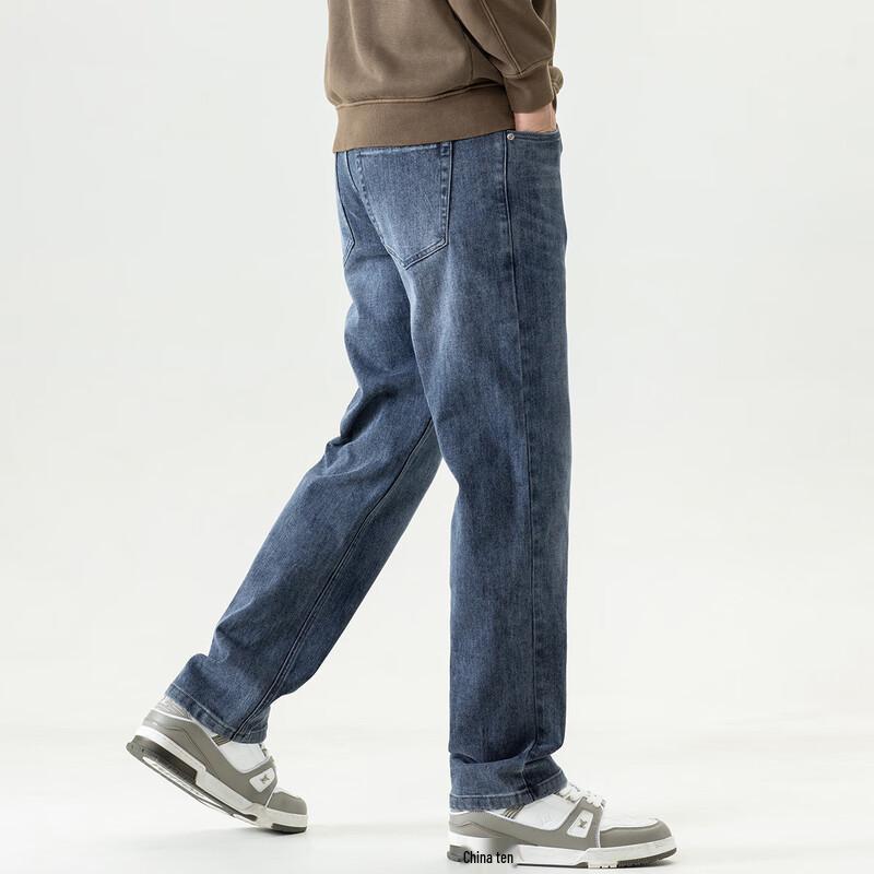 Rommon Men's Classic Straight Leg Denim Jeans