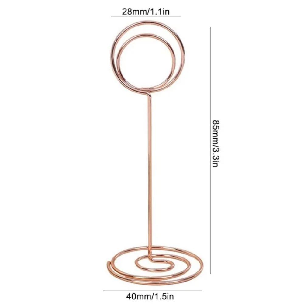 4-Pack 8.5cm Wire Table Number Holders – Versatile Place Card, Photo, and Memo Clips for Events & Displays