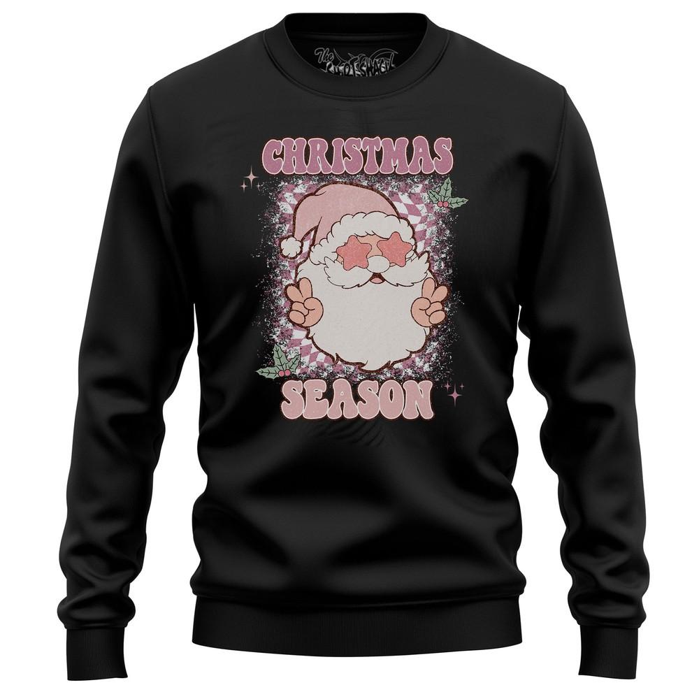 Christmas Season 1 Santa Claus sweatshirt - Ho Ho Hilarious! Festive design, Uni