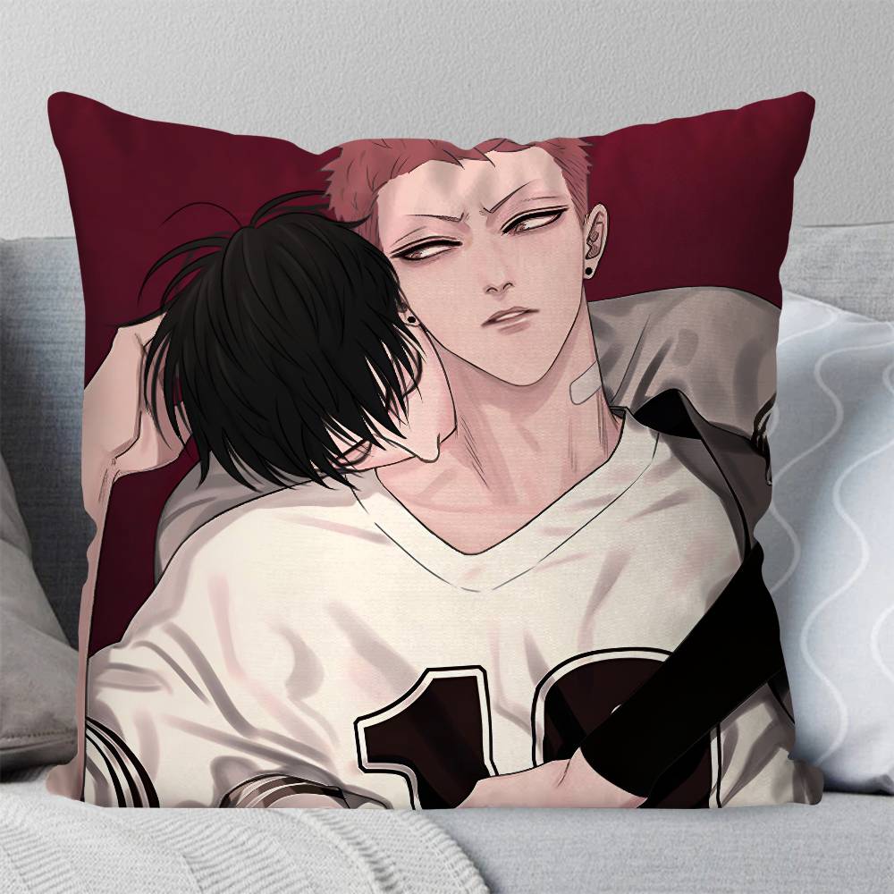 19 Days Anime Pillow Case Square Pillow Bedroom Sofa Leisure Comfort Cushion Car Living Room Home Decoration