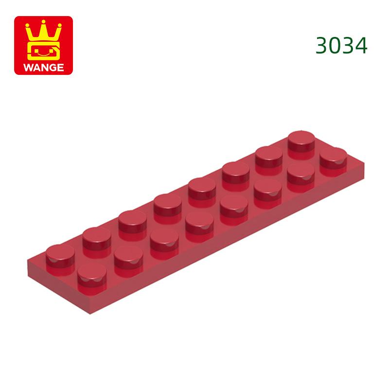 Non-Toxic 44Pcs/Lot 3034 2X8 Foundation Board Building Blocks Moc Basic Components Part Compatible With Bricks Children Toy Gift Box