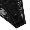 New Women's Sexy Lace V-Neck Black Bodysuit, European American Style, Cross-border Fashion Lingerie Top