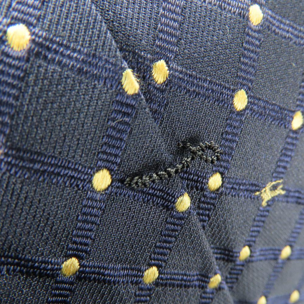 Used BURBERRY Tie Silk Navy Suit