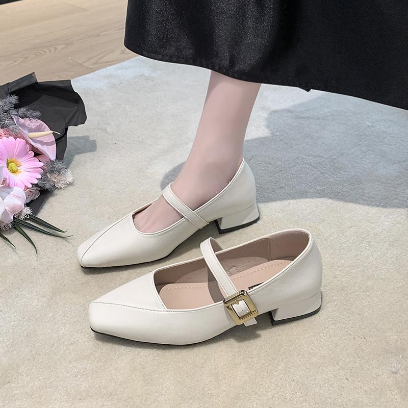 Elegant Women Heeled Shoes Fashion Shallow Buckle New Shoes Designer Classical  Pumps 2025 New  Zapatillas De Mujer