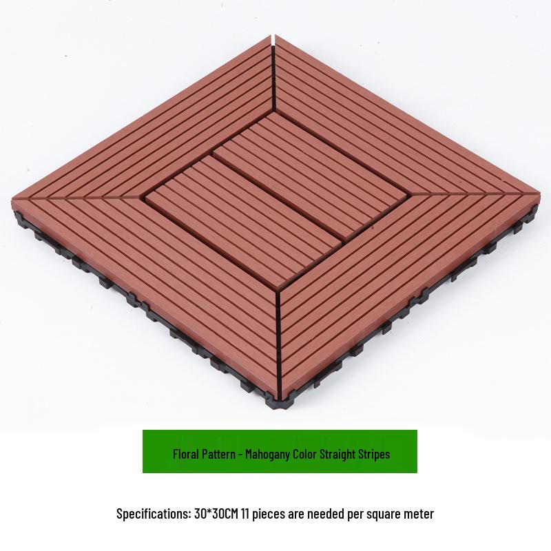 Waterproof WPC Balcony & Garden Flooring - Easy Snap-On, Anti-Corrosion, Ideal for Outdoors & Indoors.