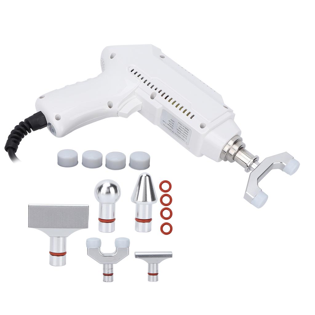 Electric Impulse Spine Massager Gun Spine HeatResisting Chiropractic Adjusting Tool Instrument White