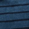 M2SQUARED Border Pattern Long sleeve knit L Navy system sweater Women Used