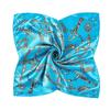 Silk scarf women's thin small square scarf simulation silk yarn versatile summer multi-functional sunscreen scarf neck protection scarf