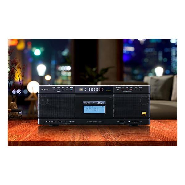 AUREX Radio Cassette Recorder TY-AK21-K (Black) Hi-Res SD/USB/CD