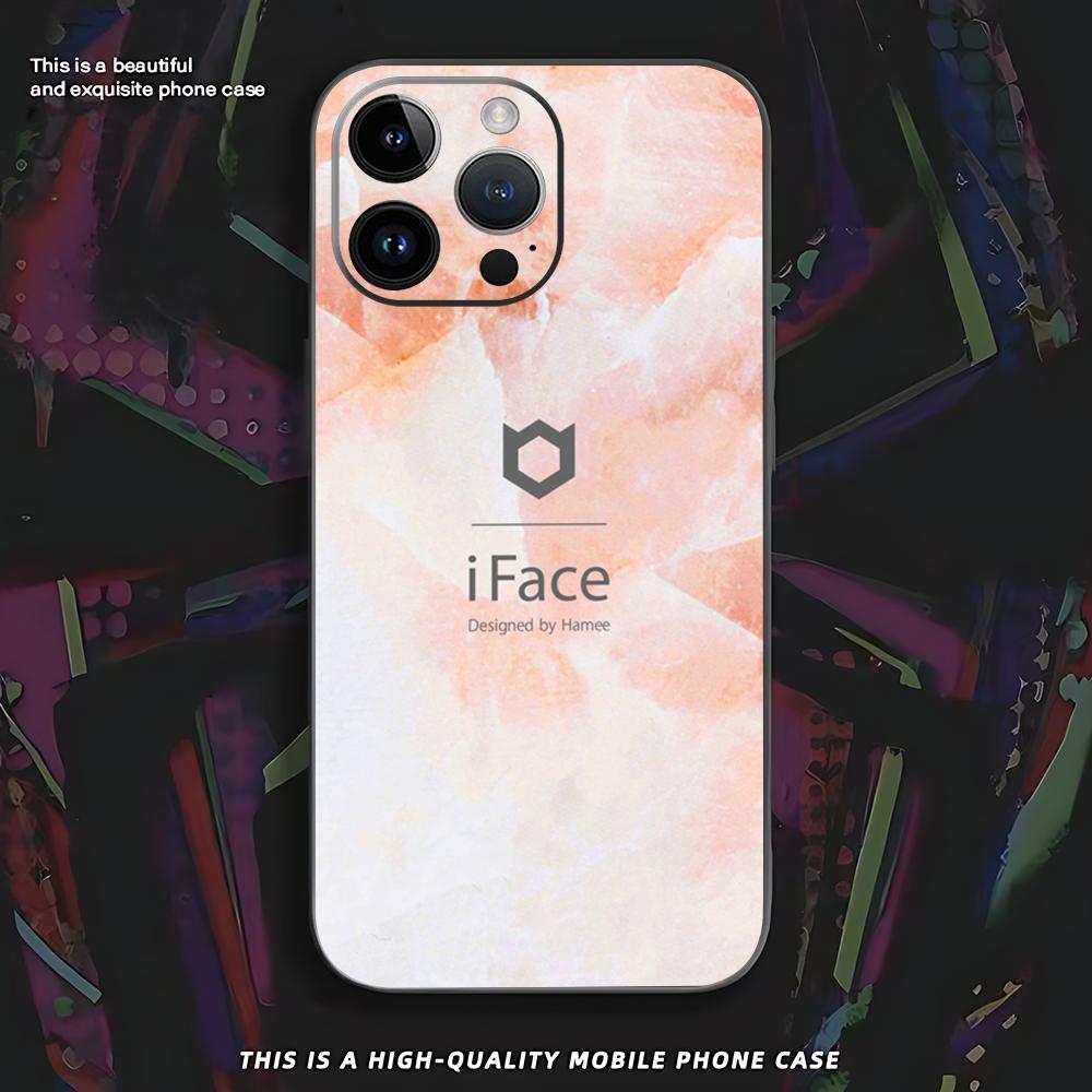 

Fashion Designed IFacE Phone Case For iPhone 17 16 e 15 14 13 12 11 XS XR Plus Mini Pro Max Soft black Shockproof Cover iPhone 14 Plus