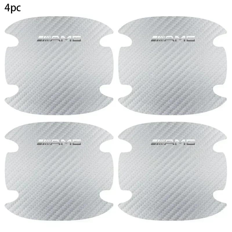 CSB1 4pcs/set Carbon Fiber Car Door Bowl Handle Anti-Scratches Sticker For Mercedes Benz B/C/E/S Class A Class C200L GLC GLE CLA