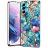 Transparent Phone Case Cover for Samsung Galaxy S25 S24 S23 S22 S20 S21 FE Ultra S24 S23 S10 S10E Plus 5G Fashion Flower Pattern
