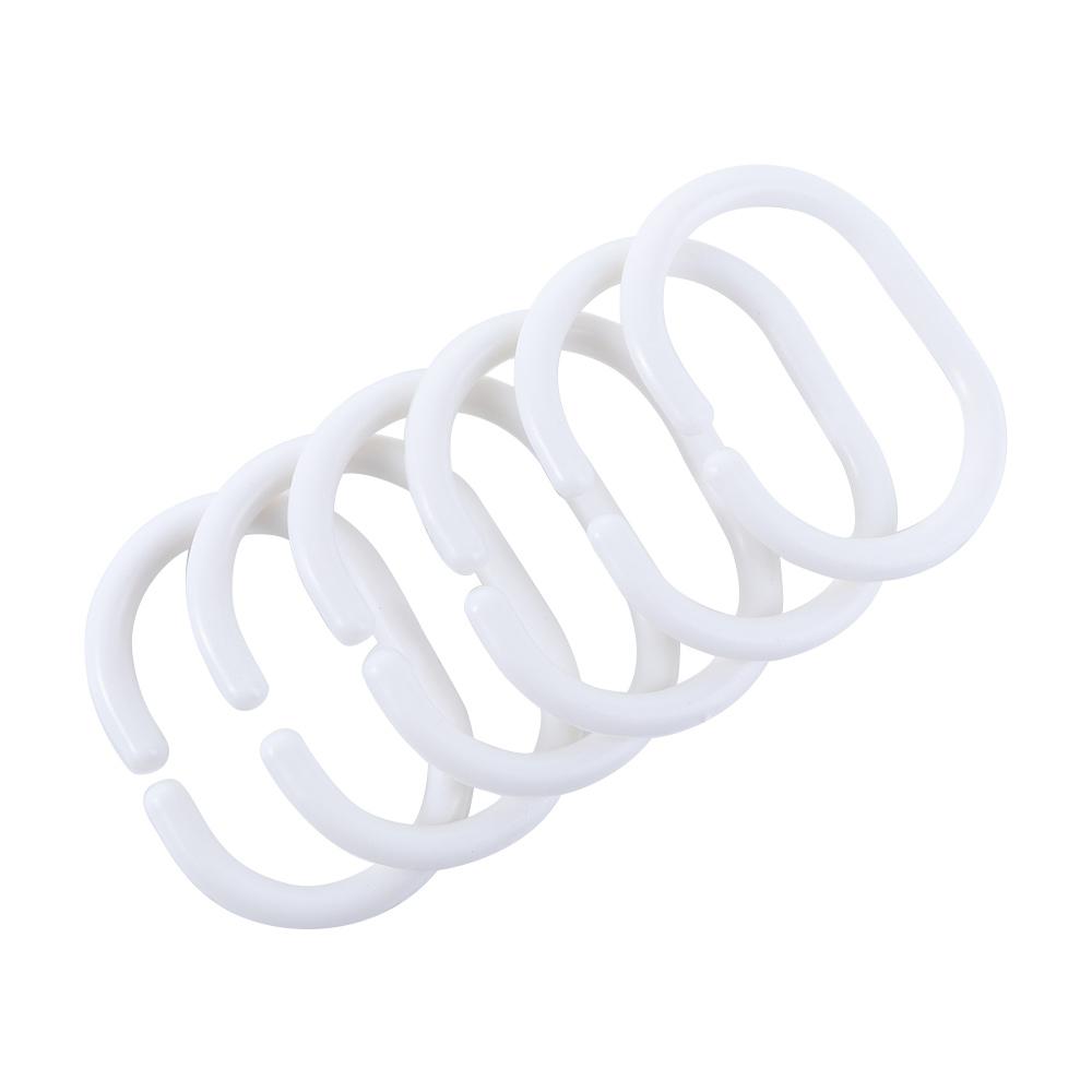 Accessories Replacement For Living Room Bathroom Curtain Hook Loop Clip Curtain Rings Hooks Rings