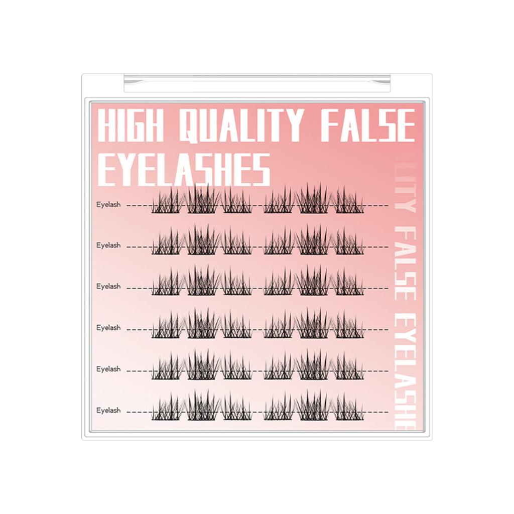 No Glue Need Eyelash Clusters Thin Band & Soft Resuable Lashes for Eye-Lifting Effect DIY Makeup Use