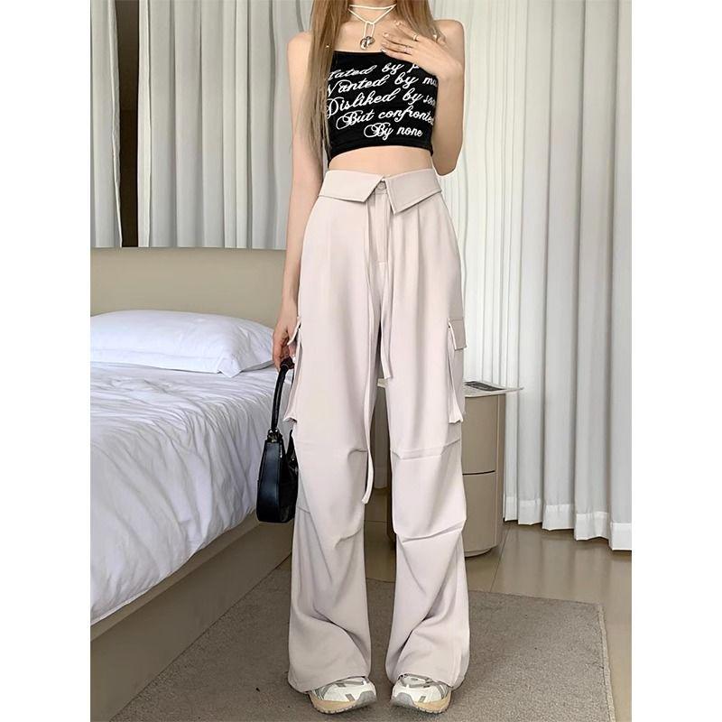 Women's Retro Multi-Pocket Wide-Leg Overalls - 2023 Loose Fit Casual Style