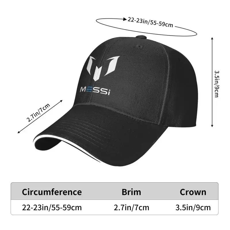 Individuelle Weiße Messis 10 Fußball Baseballkappe Damen Herren Personalisiert Verstellbar Unisex Papa Hut Frühling