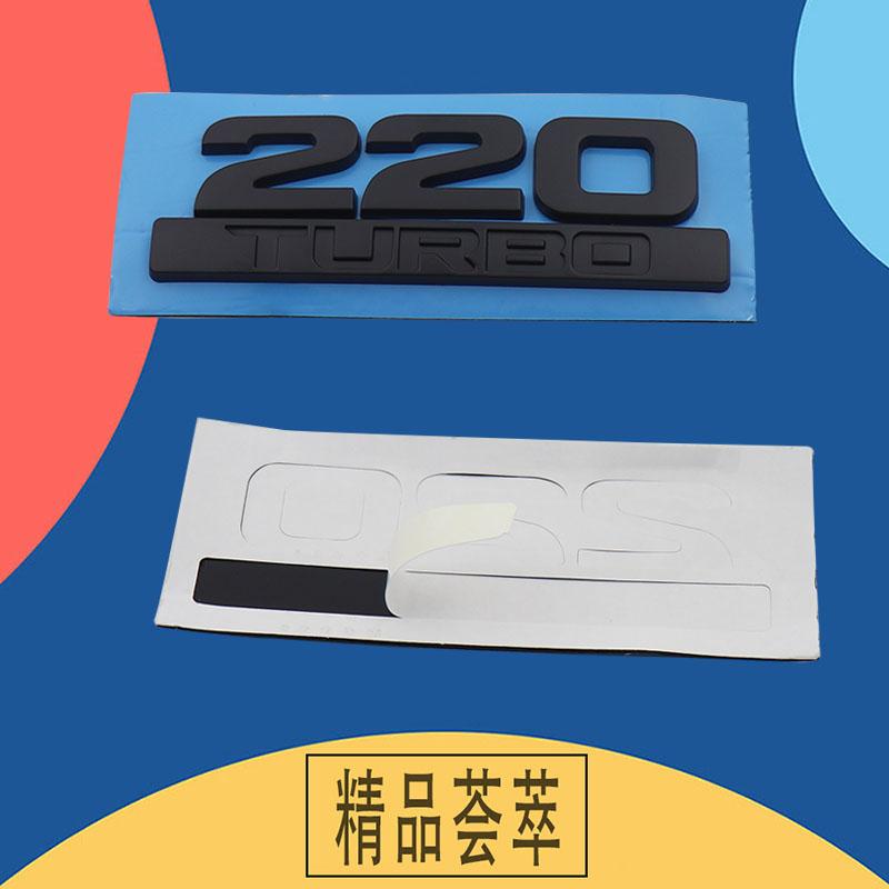 3D Premium TURBO 220 TURBO for Car Fender Trunk Rear Bonnet Decal Emblem Badge Sticker Accessories