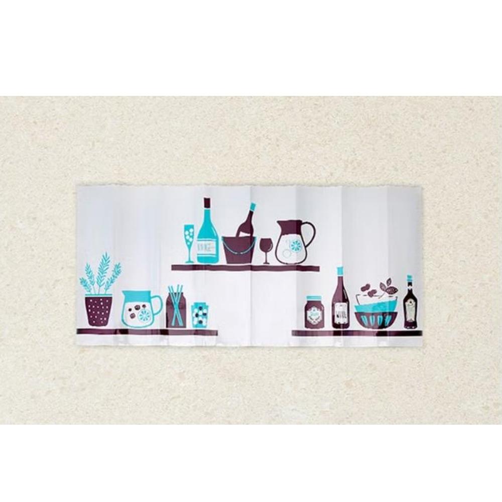 Foglio di Alluminio Adesivo da Cucina 40 X 90 cm (3.75 pollici x 11.43 pollici) Blu / rosa