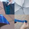 All Weather Check Folding For Both Sunny and Rainy Plaid Light Heat UV HUS All Weather Check HUS. Umbrella, Days, Parasol, Pattern, Simple,