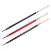 Recharges de stylos à encre transparente, excellente écriture fluide, 3 couleurs, papeterie pour étudiants, fournitures de bureau
