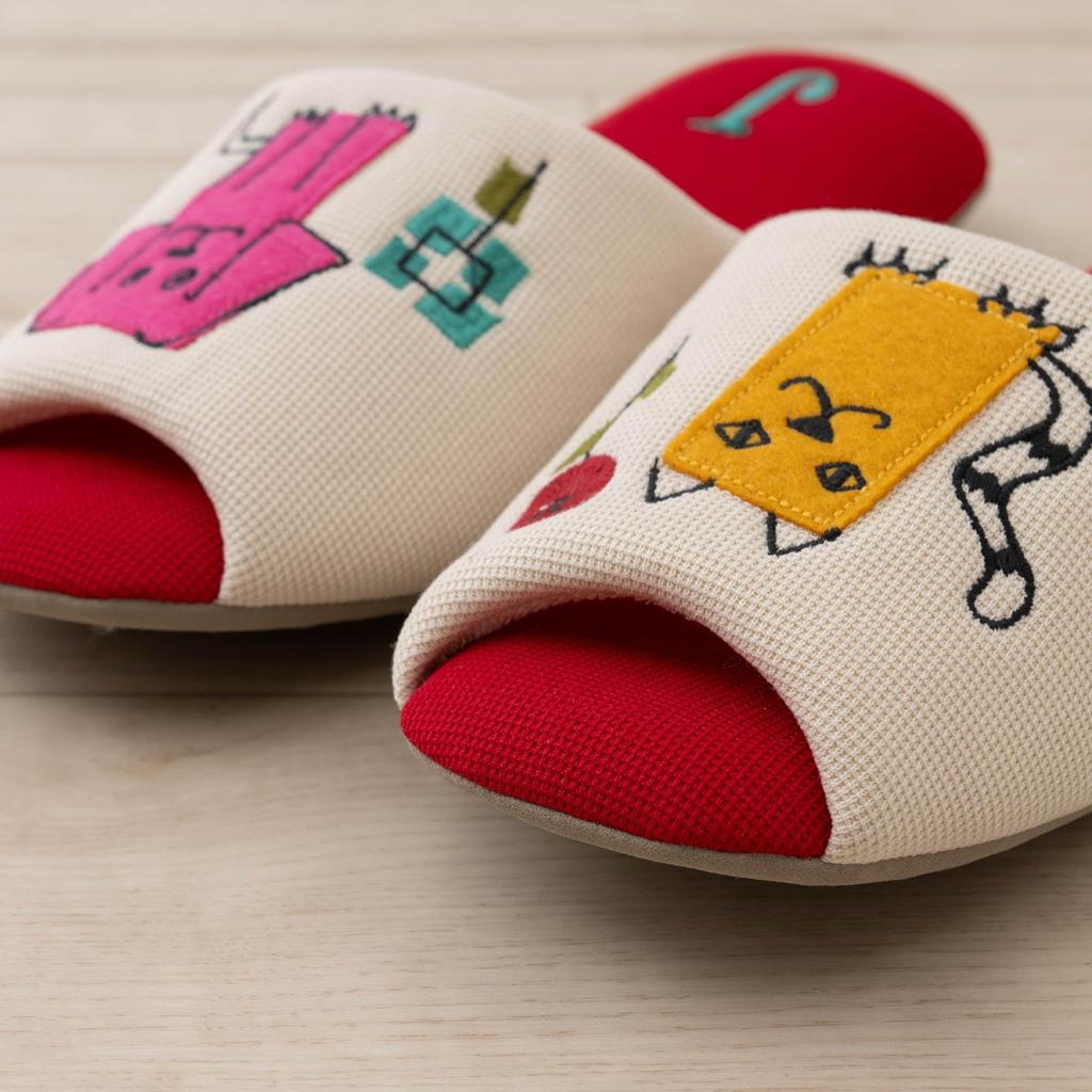 Hokomomola Senko Verdepera Approximately 47149 Slippers, 22-24cm, Beige,