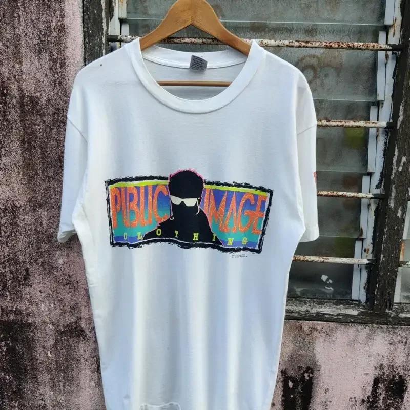 Vintage Public Image Clothing Punk Sex Pistol Johny Rotten White Size M T Shirt Unisex