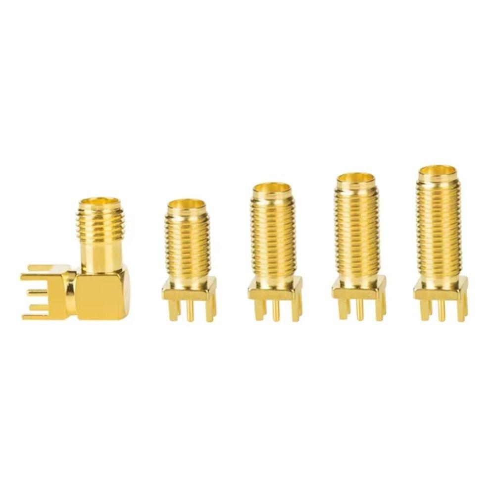 1Pcs SMA-KE/KWE/KHD Plug Adapter Solder Edge PCB RF Coaxial Connector New RF Copper Plug Socket