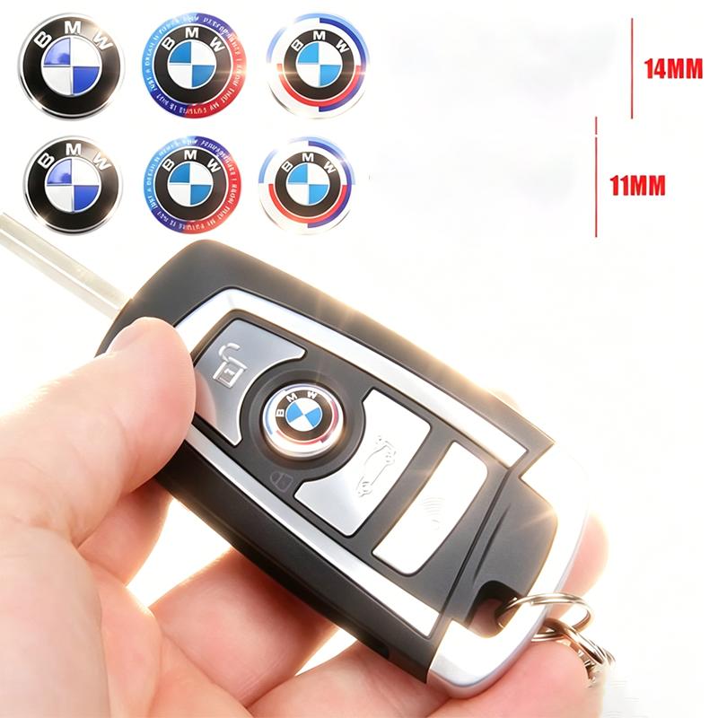 11/14mm Car Remote Key Sticker Aluminum Emblem Decoration Decal For BMW G80 G06 G07 G42 G14 G15 G16 F82 X1 X3 M1 M2 M3 M4 M5 M6 23EG
