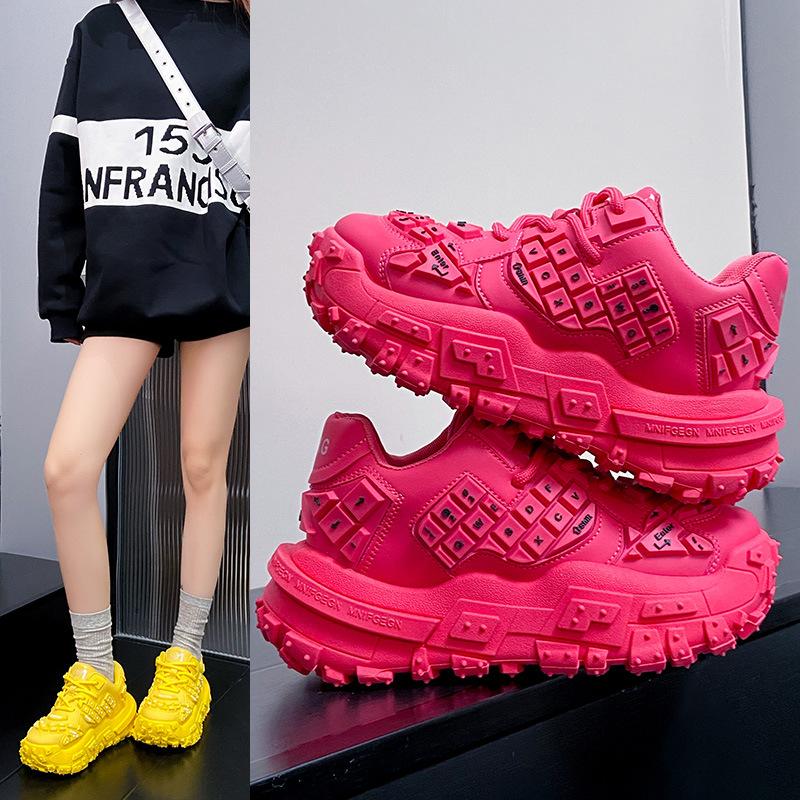 New Women Classic Casual Shoes Chunky Platform Sneakers Height Increasing Dad Shoes Comfortable Athletic Walking Shoes