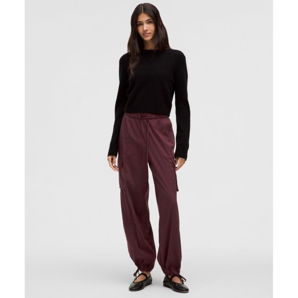 Lululemon Lightweight Adjustable Mid Rise Cargo Pant Garnet
